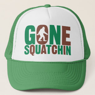 Gegangene Squatchin Camouflage beschriftet Hut Truckerkappe