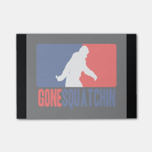 Gegangene Squatchin Liga-Art Post-it Klebezettel