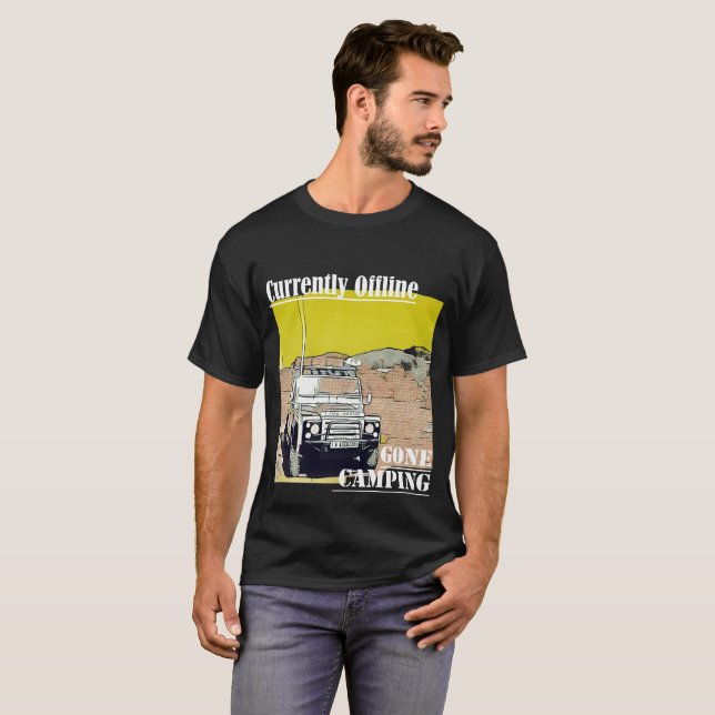 Gegangener Campings-Funky T - Shirt (Vorne ganz)