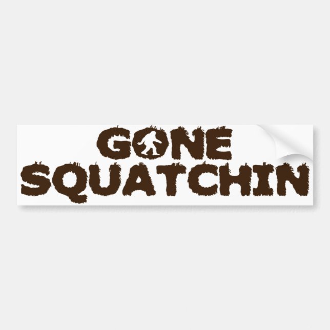 Gegangener Squatchin Autoaufkleber (Vorne)
