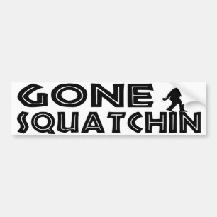 Gegangener Squatchin Autoaufkleber