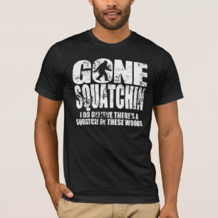 Gegangener Squatchin beunruhigter Entwurfs-T - T-Shirt