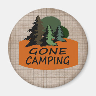 Gegangenes Campings-Camper-Logo Magnet