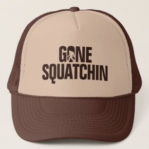 Gegangenes Squatchin - Brown/tan Silhouette Truckerkappe