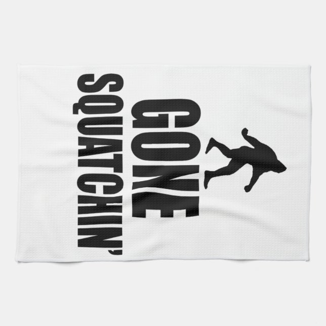 Gegangenes Squatchin Handtuch (Horizontal)