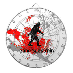 Gegangenes Squatchin mit schwarzem Dartscheibe