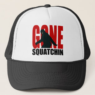 Gegangenes Squatchin (Rot u. Schwarzes) Truckerkappe