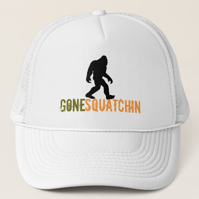 Gegangenes Squatchin Truckerkappe (Vorderseite)