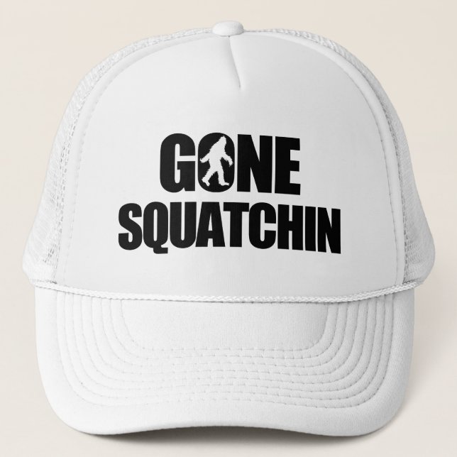 Gegangenes Squatchin Truckerkappe (Vorderseite)