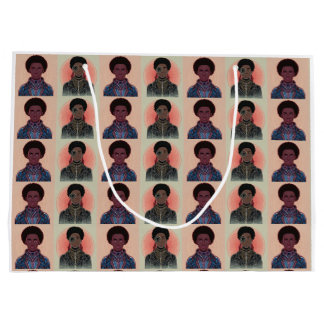 Gegättete Farbe Afrofuturistische Könige Große Geschenktüte