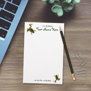 Gegen das Aufklettern von Green Frog Fotografie in Briefpapier