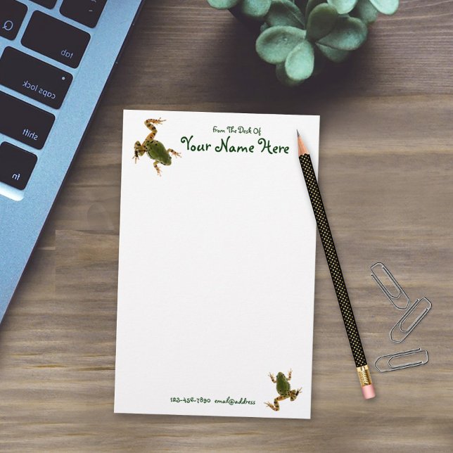 Gegen das Aufklettern von Green Frog Fotografie in Briefpapier (Von Creator hochgeladen)