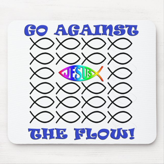 Gegen den Fluss (Mausunterlage) Mousepad (Vorne)
