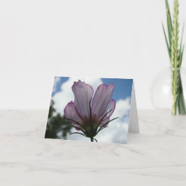 Gegen den Himmel BlumenNotecard Karte