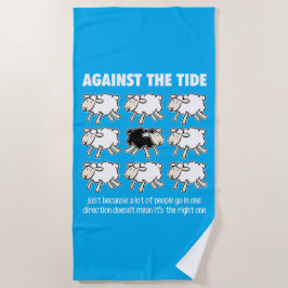 Gegen den Strom Strandtuch