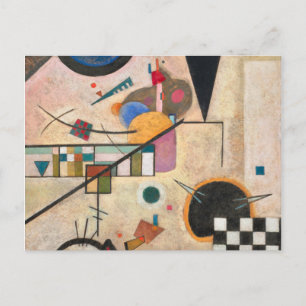 Gegen die Abkommen von Wassily Kandinsky von 1924 Postkarte