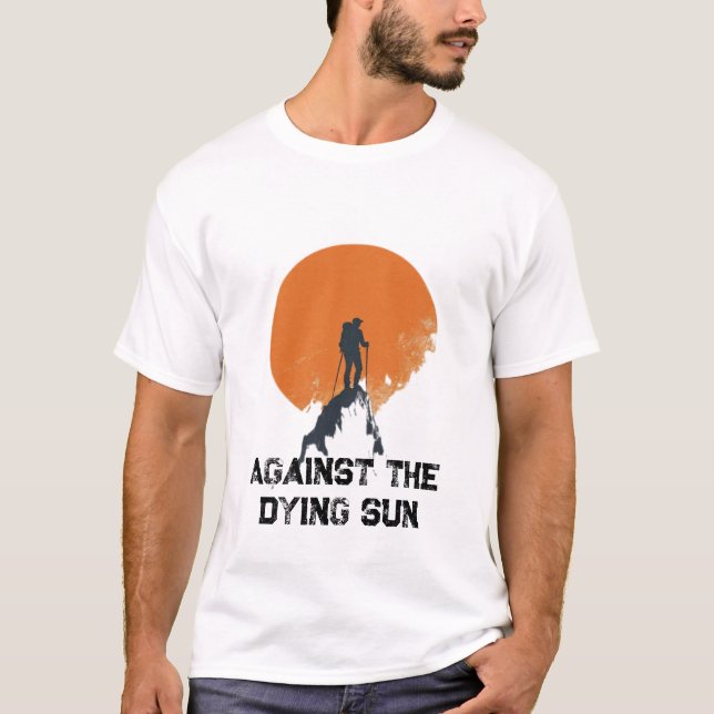 Gegen die untergehende Sonne, am Sonnenberg schlei T-Shirt (Vorderseite)