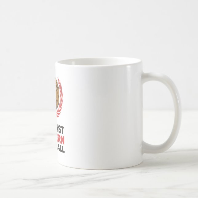 Gegen modernen Fußball Kaffeetasse (Rechts)