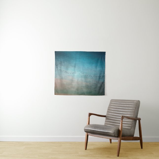 gegen Sonnenuntergang Wandteppich (Beispiel (Horizontal))