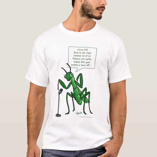Gegen Tanzbetender Mantis-Anrufer T-Shirt (Vorderseite)