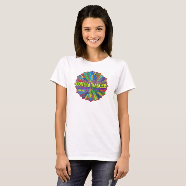 Gegen Tänzer-Mandala T-Shirt (Vorne ganz)