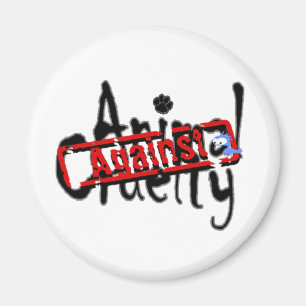 Gegen Tierquälerei Magnet