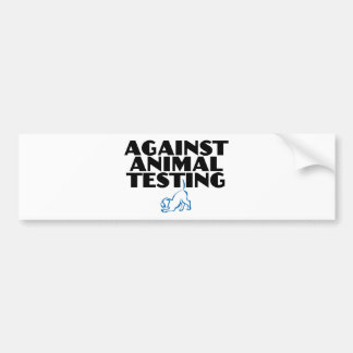 gegen Tierversuche Autoaufkleber