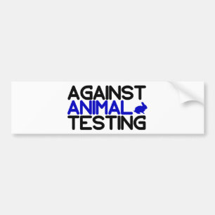 gegen Tierversuche Autoaufkleber
