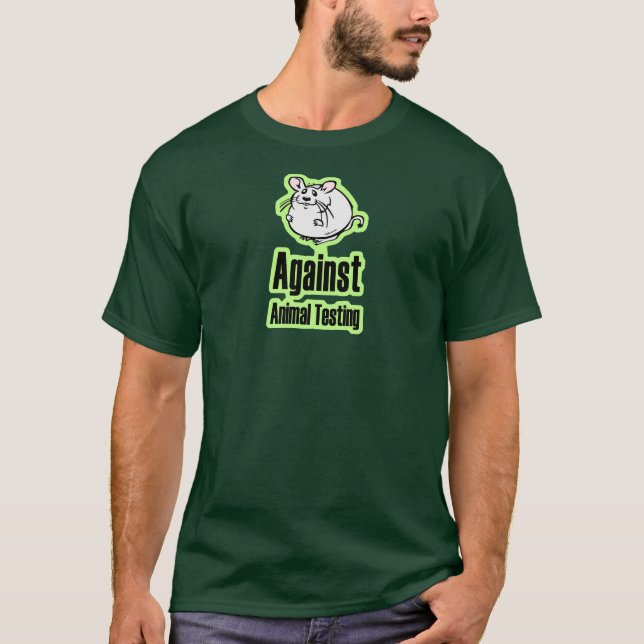 Gegen Tierversuche T-Shirt (Vorderseite)