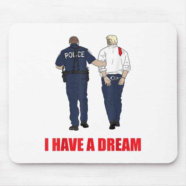 Gegen Trump habe ich einen Traumpolizisten Trump P Mousepad (Vorne)