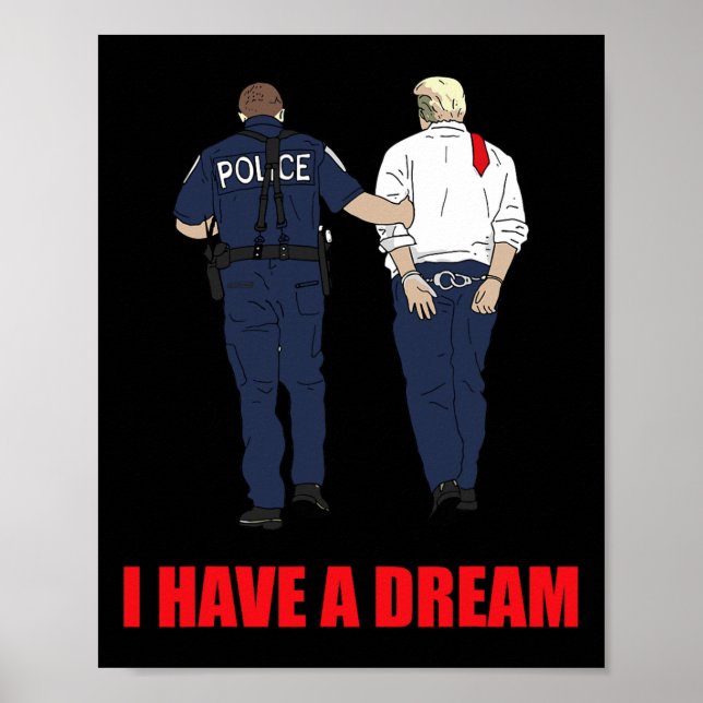 Gegen Trump habe ich einen Traumpolizisten Trump P Poster (Vorne)