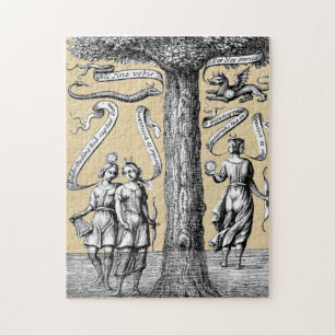 Gegensätze, vereint durch Verbindung, Alchemy Puzzle