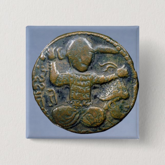 Gegenstücck der Münze behelmten Türken darstellend Button (Vorderseite)
