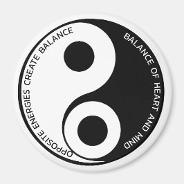 Gegenüber den Energien, schaffen Sie Balance Yin Y Magnet