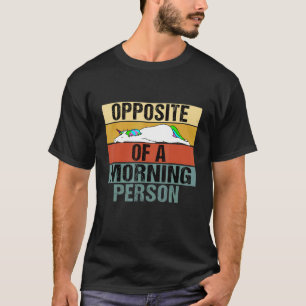 Gegenüber einer morgendlichen Person, Einhornrückw T-Shirt