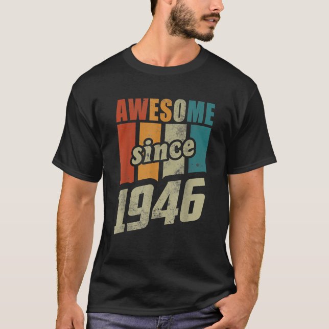 Gegenwart Männer Frauen 80. 1946 Made in 1946 T-Shirt (Vorderseite)