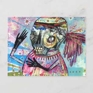 Gegenwart Tense Postkarte