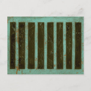 Gegenwärtig türkisfarbene Luftmatratze Postkarte