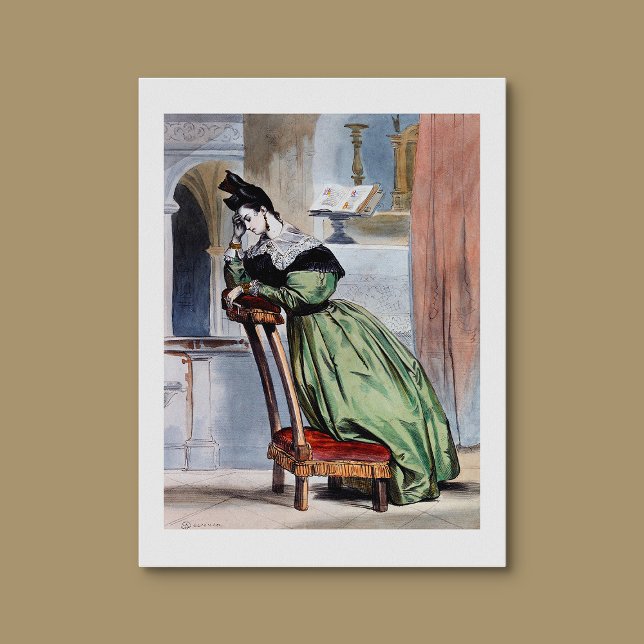 Gegenwärtige Viktorianische Lady in Green - elegan Poster (Von Creator hochgeladen)