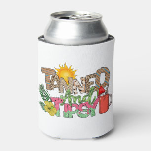 Gegerbt und Tipsy Fun Summer Party Design Dosenkühler