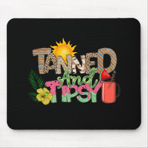 Gegerbt und Tipsy Fun Summer Party Design Mousepad