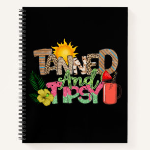 Gegerbt und Tipsy Fun Summer Party Design Notizbuch