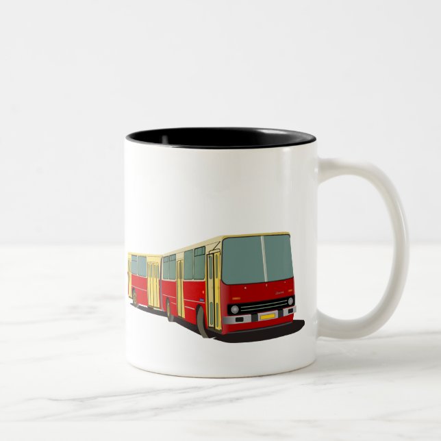 Gegliederter Bus Ikarus 280 Zweifarbige Tasse (Rechts)