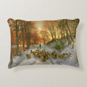 Geglüht mit Tönungen der Abends-Stunden Dekokissen