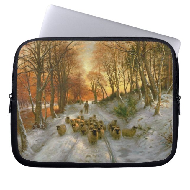 Geglüht mit Tönungen der Abends-Stunden Laptopschutzhülle (Vorderseite)