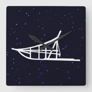 gegossen quadratische wanduhr