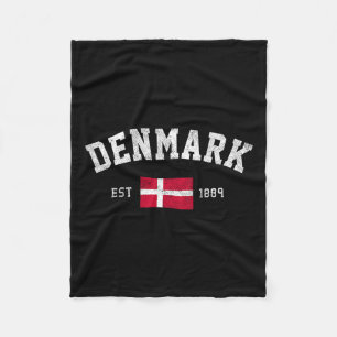 Gegr. 1889 Dänischer Flaggentag Fleecedecke