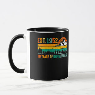 Gegr. 1952 70 Jahre Awesome Vintage 70. Tasse