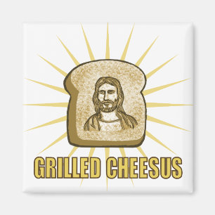 Gegrillter Cheesus-Magnet Magnet