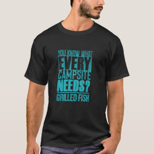 Gegrillter Fisch und Campingliebhaber u2013 Lustig T-Shirt